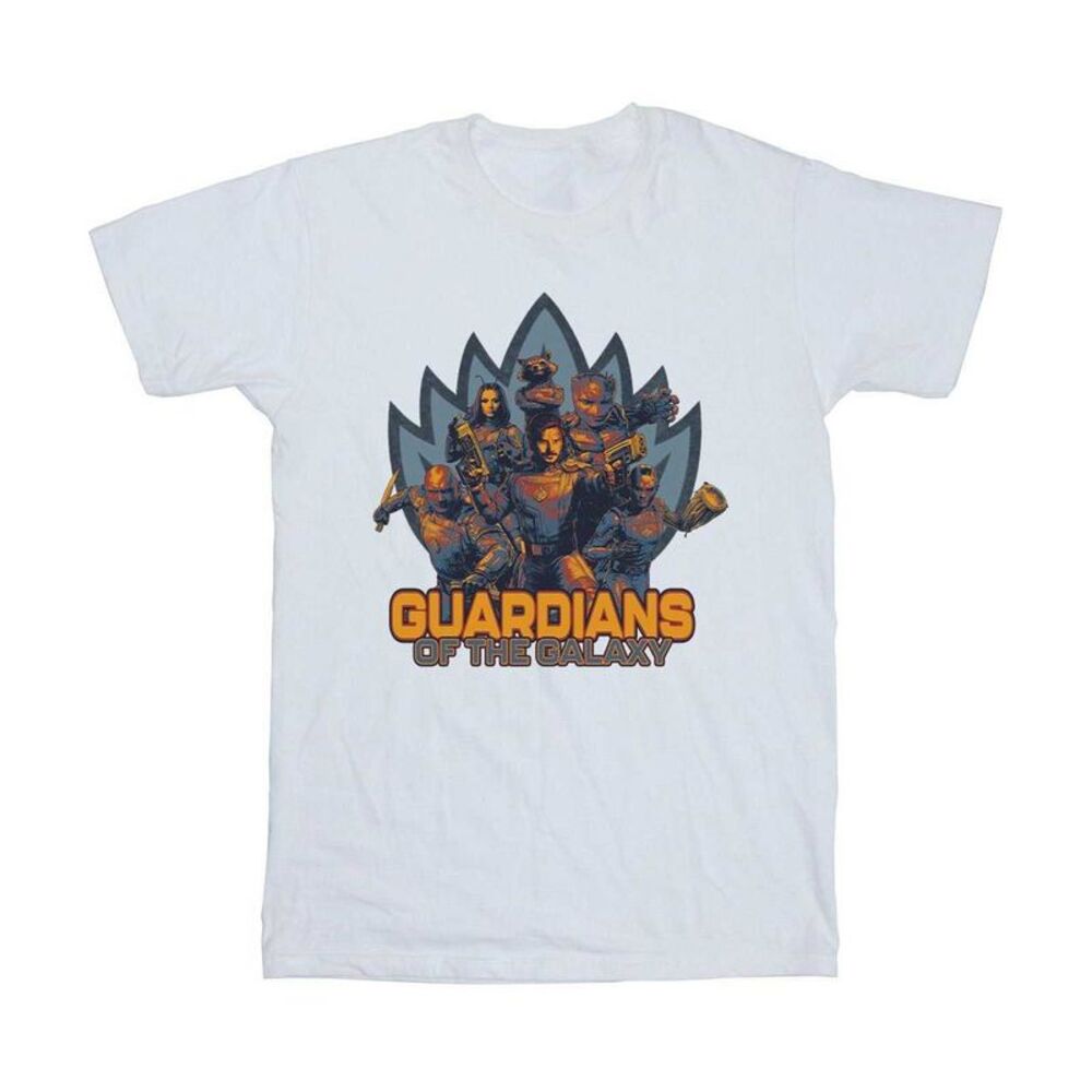 Guardians Of The Galaxy Volume 3 Mens Shield T-Shirt / White